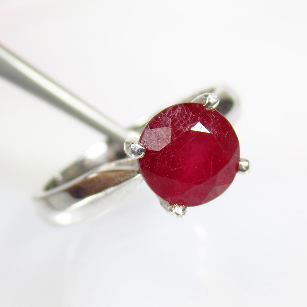 3.41 g 925 Sealed Silver Natural Ruby Ring (1 of 4)