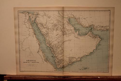 1886 Map of Arabia and the Persian Gulf (1 of 3)