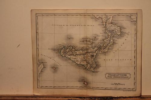 1828 Map of Ancient Sicilly (1 of 3)
