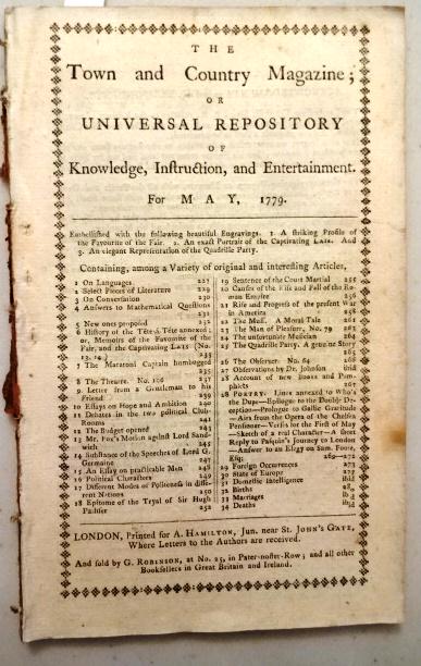 1779 Magazine Revolutionary War (1 of 4)