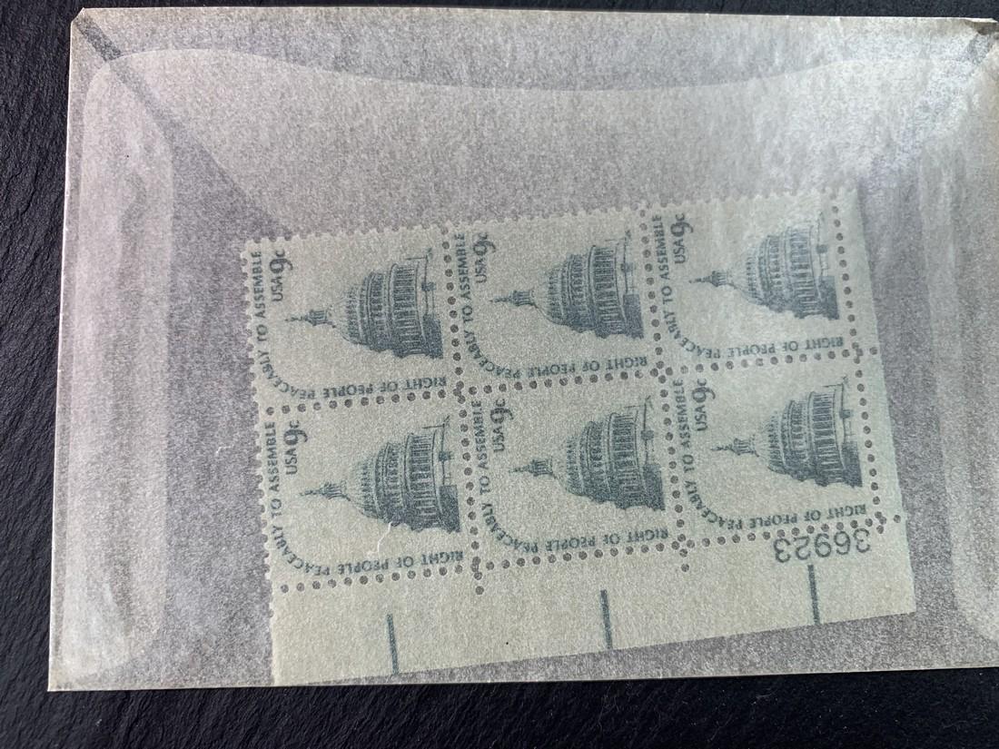 9 Cent Capitol Scott#1590 Plate Block MNH (1 of 2)