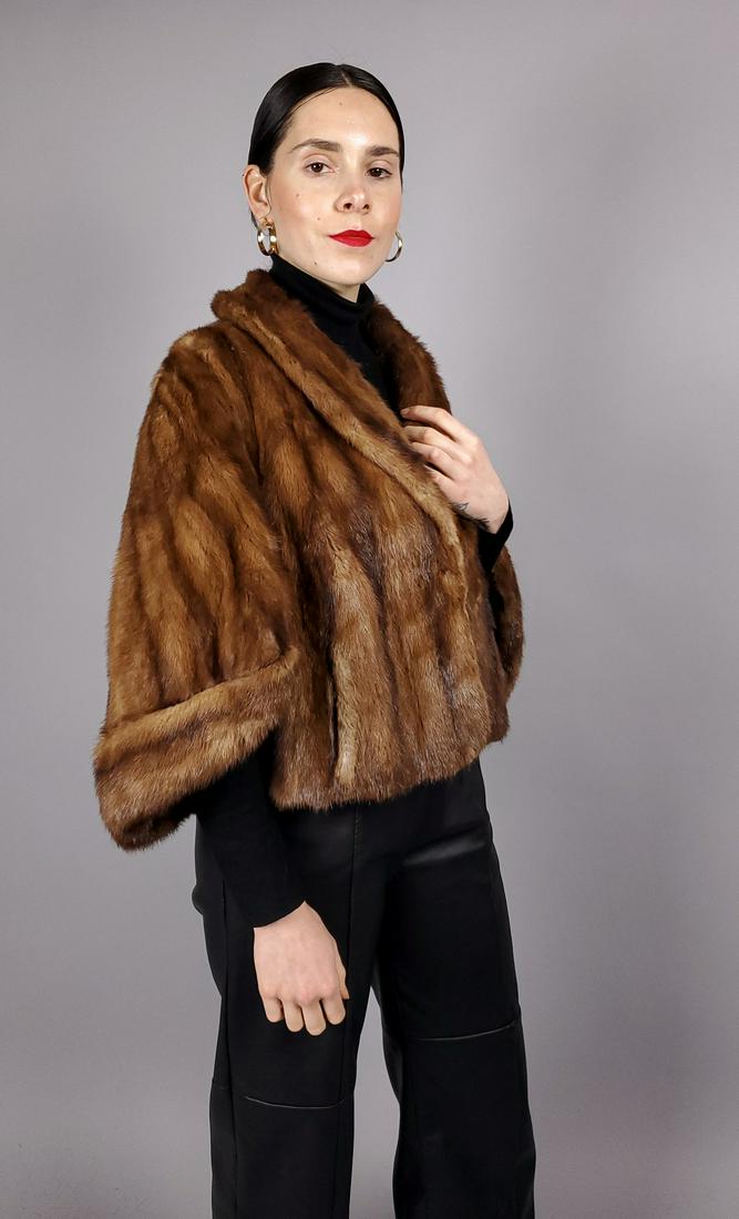BROWN MINK FUR JACKET (1 of 10)