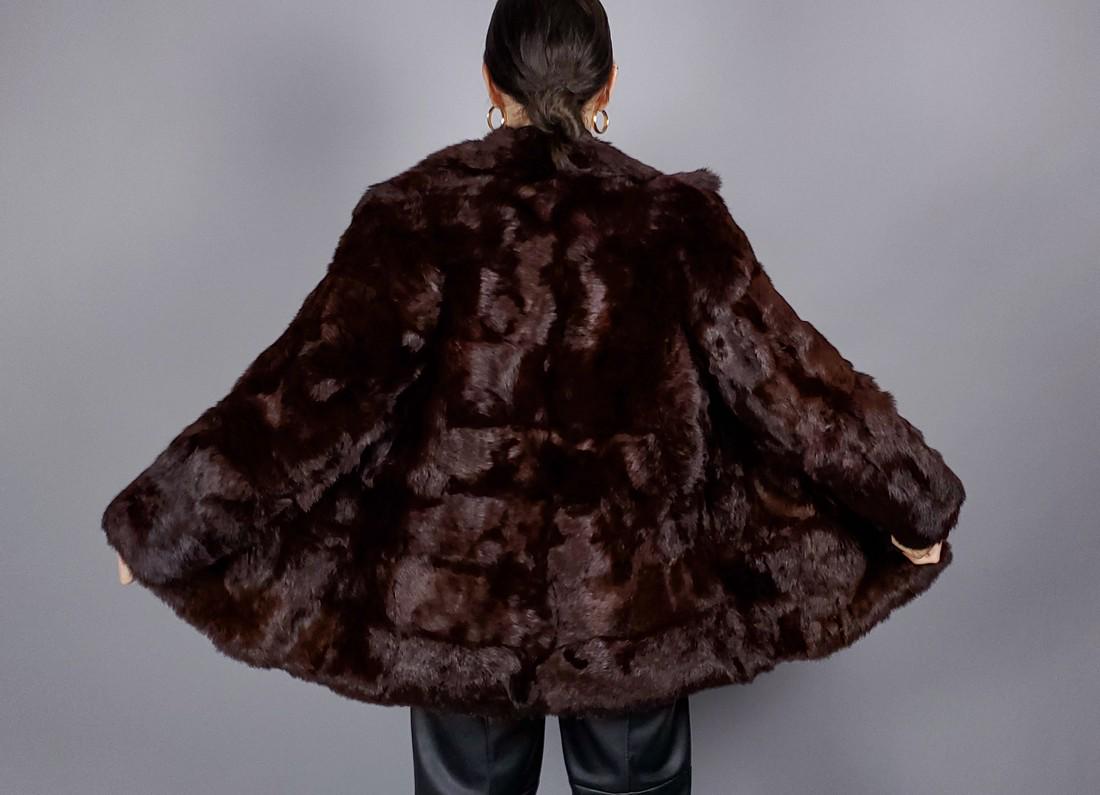 BROWN LAPIN FUR JACKET (1 of 8)