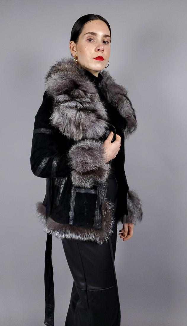 GREY FOX FUR JACKET (1 of 8)