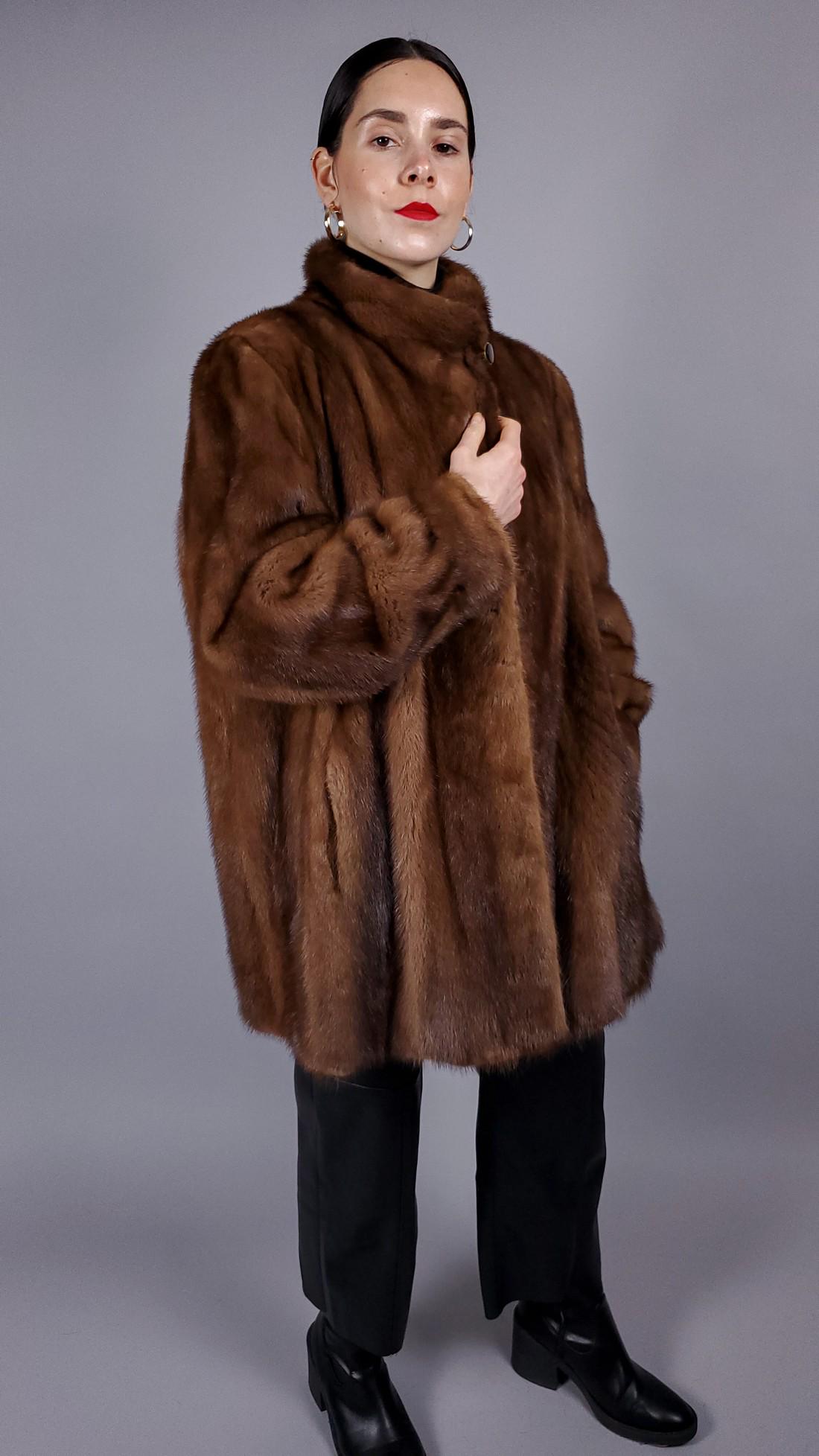 BROWN MINK FUR JACKET (1 of 10)