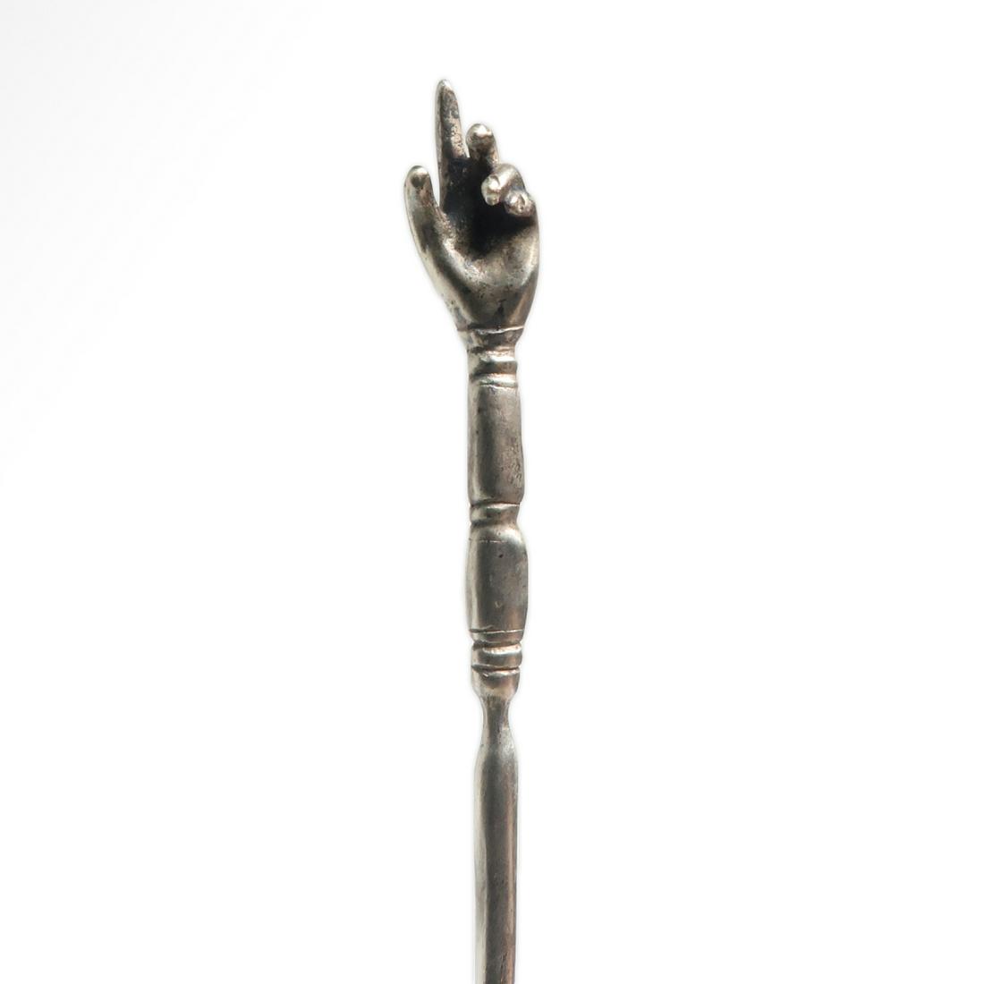 Roman Silver Pin, Hand of Venus,  c. 2nd-3rd Century (1 of 7)