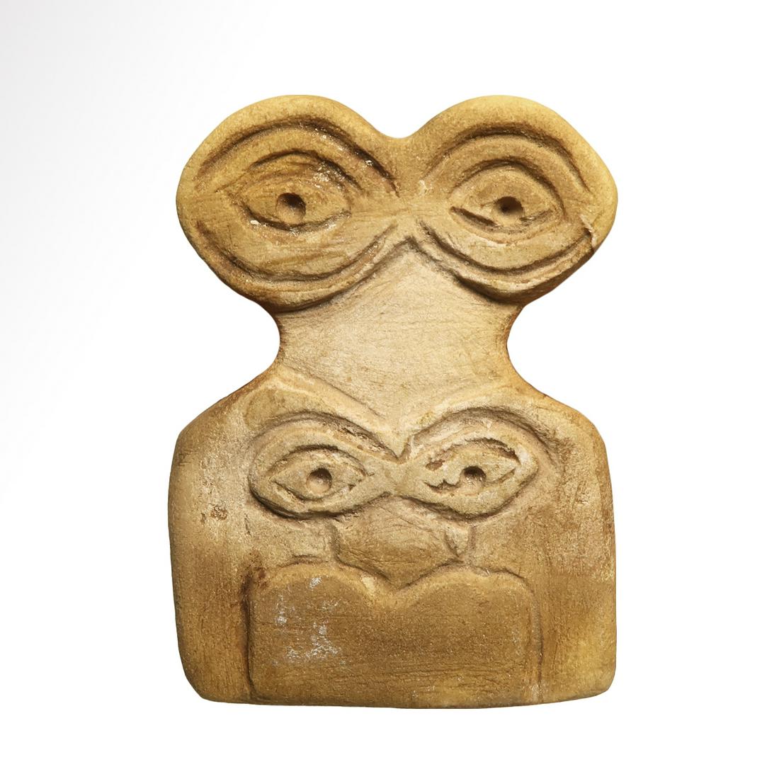 Tell Brak Marble Double Eye Idol with Child, 4th (1 of 7)