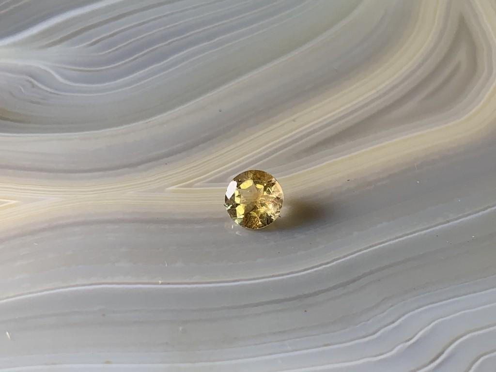 Citrine Round Natural Loose Gemstone .40 Carats (1 of 3)