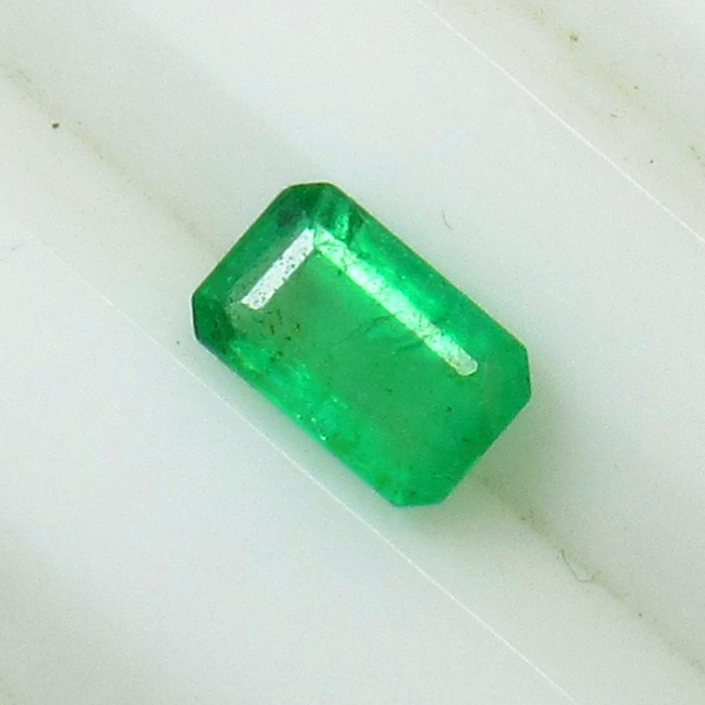 0.75 Ct Natural Zambian Emerald Octagon Cut (1 of 2)