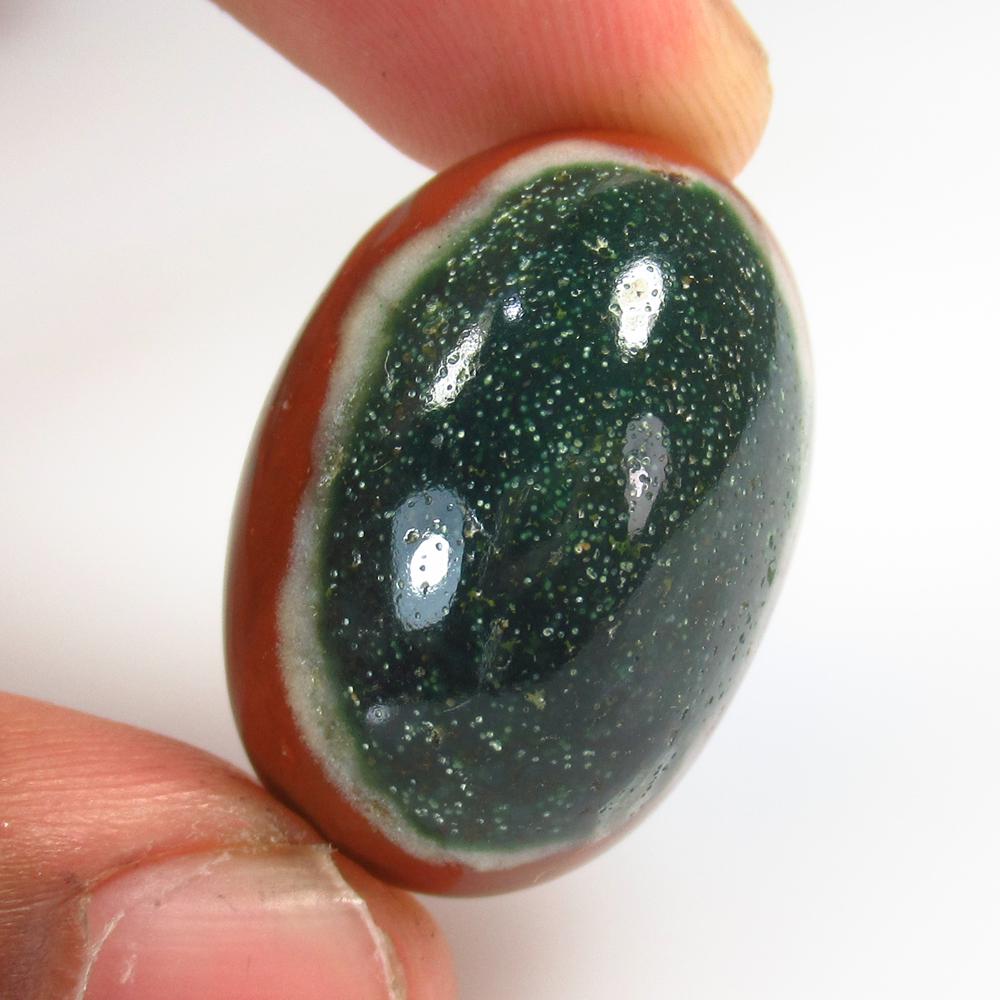 46.12 Ct Natural Jasper Quartz Oval Cabochon: No Reserve! Title: 46.12 Ct Natural Jasper Quartz Oval Cabochon Stone Clarity: Opaque Gemstone: Natural Jasper Quartz Carat Weight: 46.12 Size/Dimensions: 28.00 x 20.10 x 12.50 mm Additional Informati