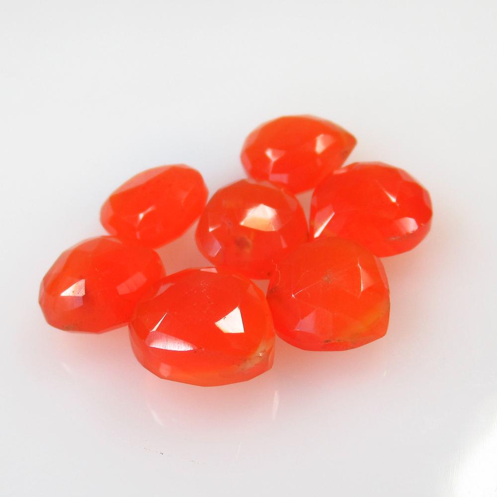 23.59 Ct Natural 7 Drilled Orange Carnelian Pear Beads: No Reserve! Title: 23.59 Ct Natural 7 Drilled Orange Carnelian Pear Beads Stone Clarity: Semi-Transparent Gemstone: Natural Carnelian Beads Carat Weight: 23.59 Size/Dimensions: 9.5x9.5 - 11.0x10.3 mm 