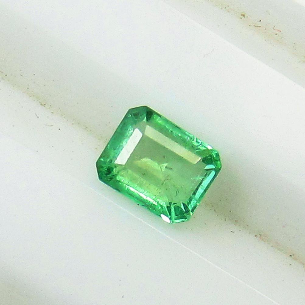0.50 Ct Natural Zambian Emerald Octagon Cut (1 of 2)