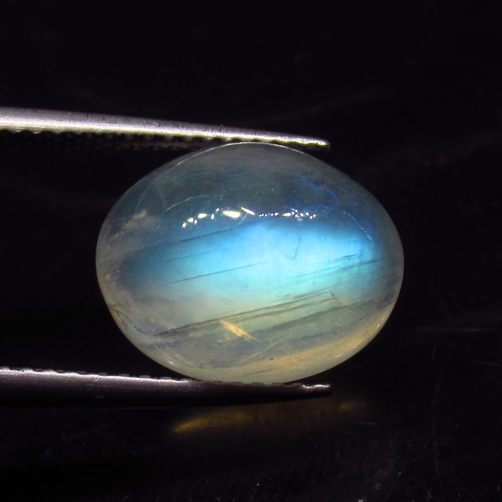 5.83 Ct Natural Blue Moonstone Oval Cab (1 of 2)