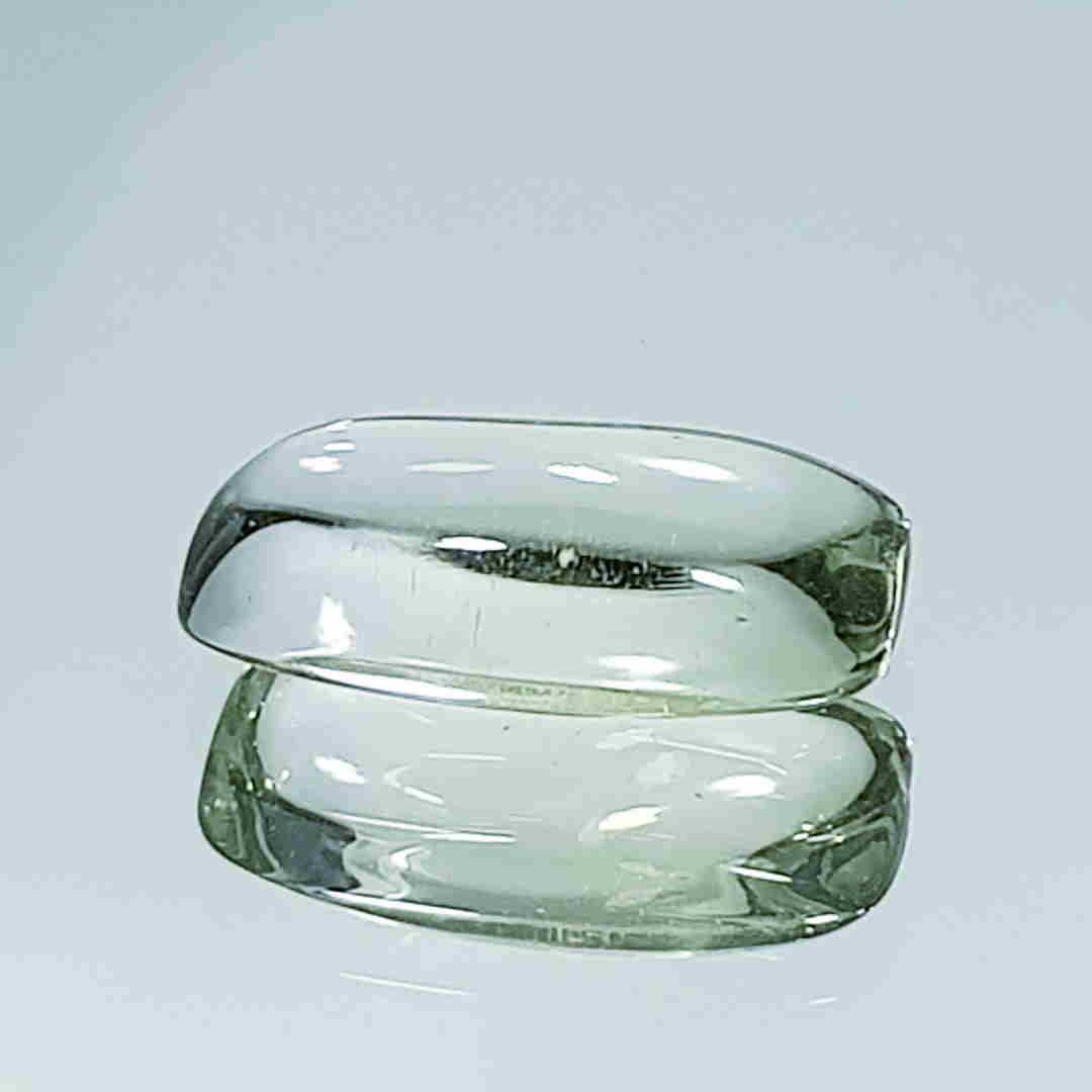 8.71 ct Natural Green Amethyst Rectangle Cabochon (1 of 5)