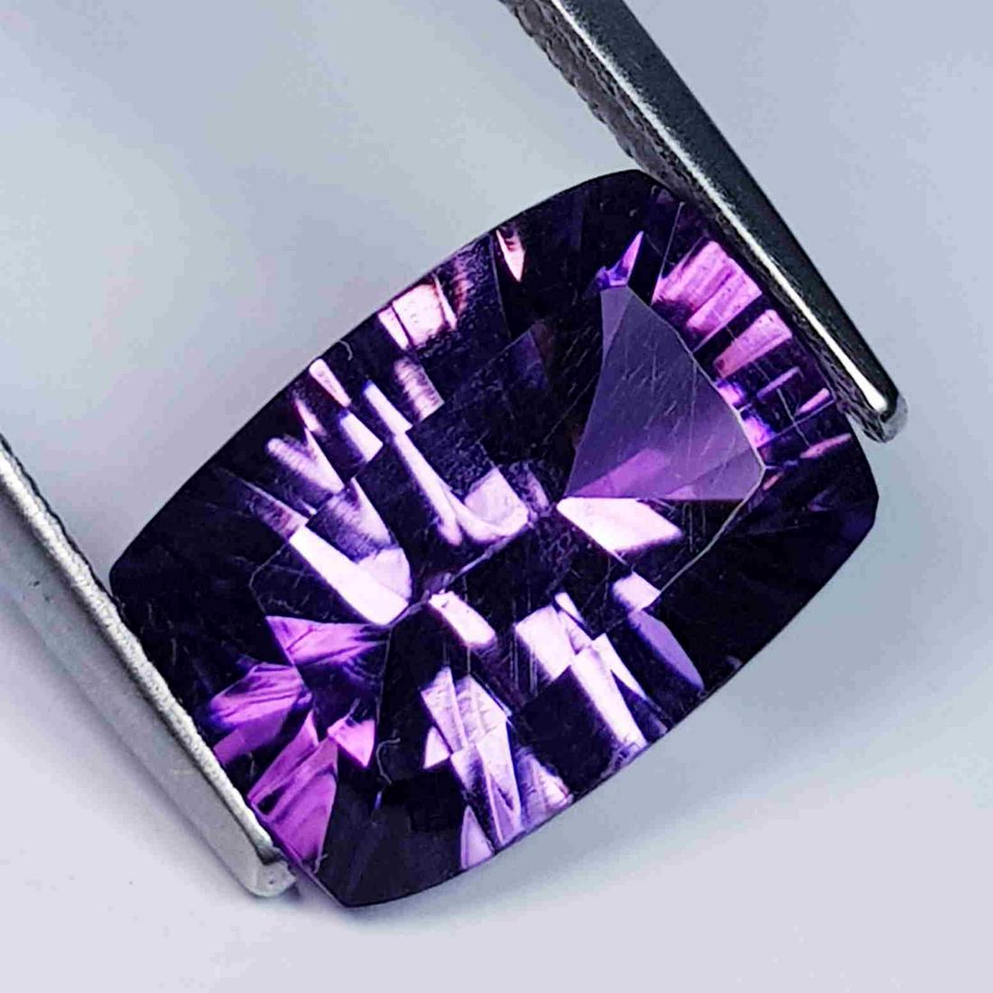 5.91 Ct Exclusive Gem Concave Cut Natural Amethyst (1 of 5)