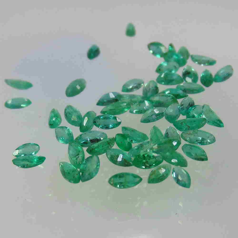 2.64 Cts Natural Emerald 60 Pcs (1 of 2)