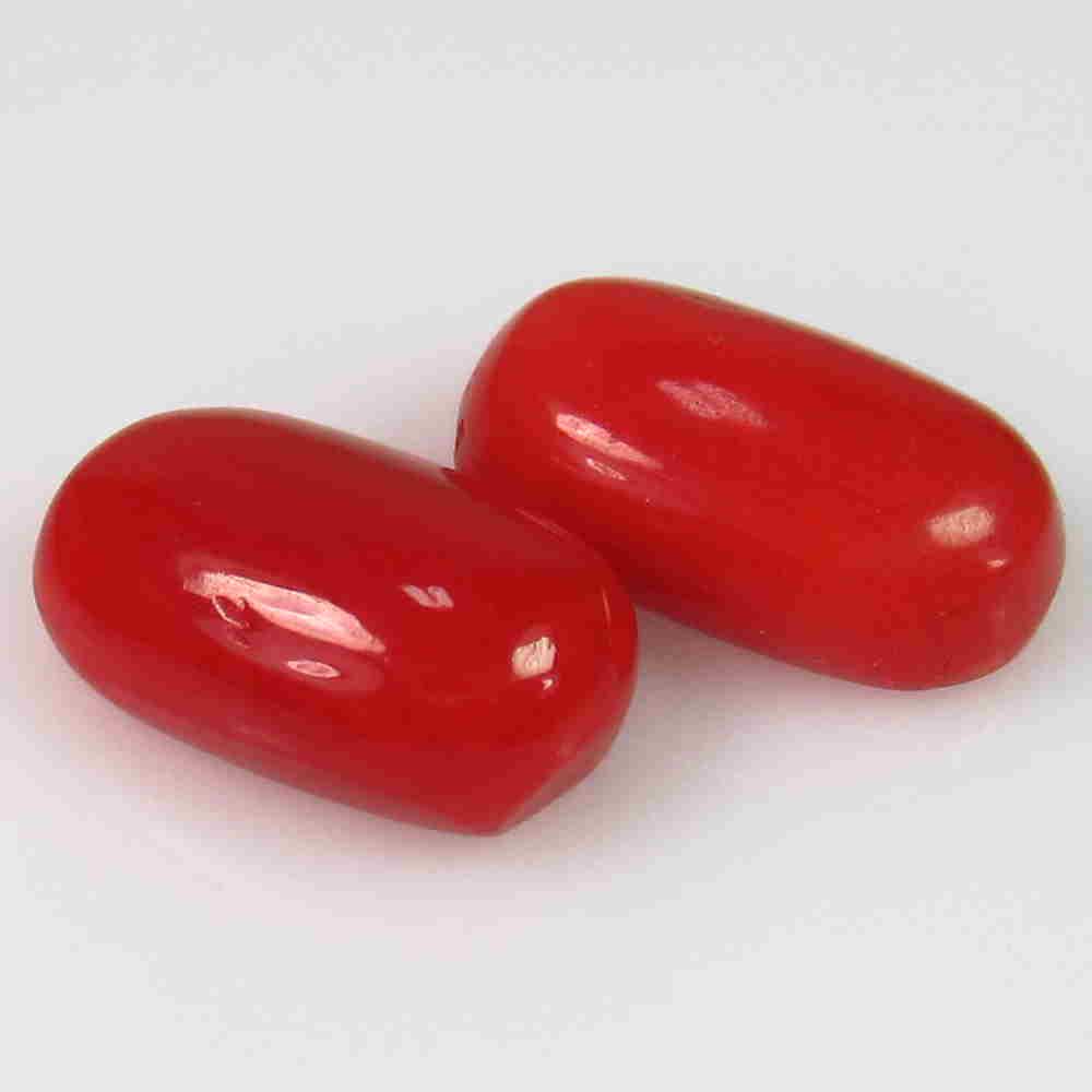 2.35 Cts Natural Coral 2 Pcs (1 of 2)