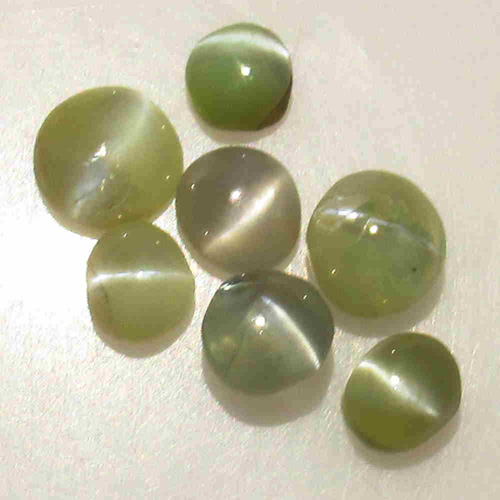 4.57 Cts Natural Chrysoberyl Catseye 7 Pcs (1 of 2)