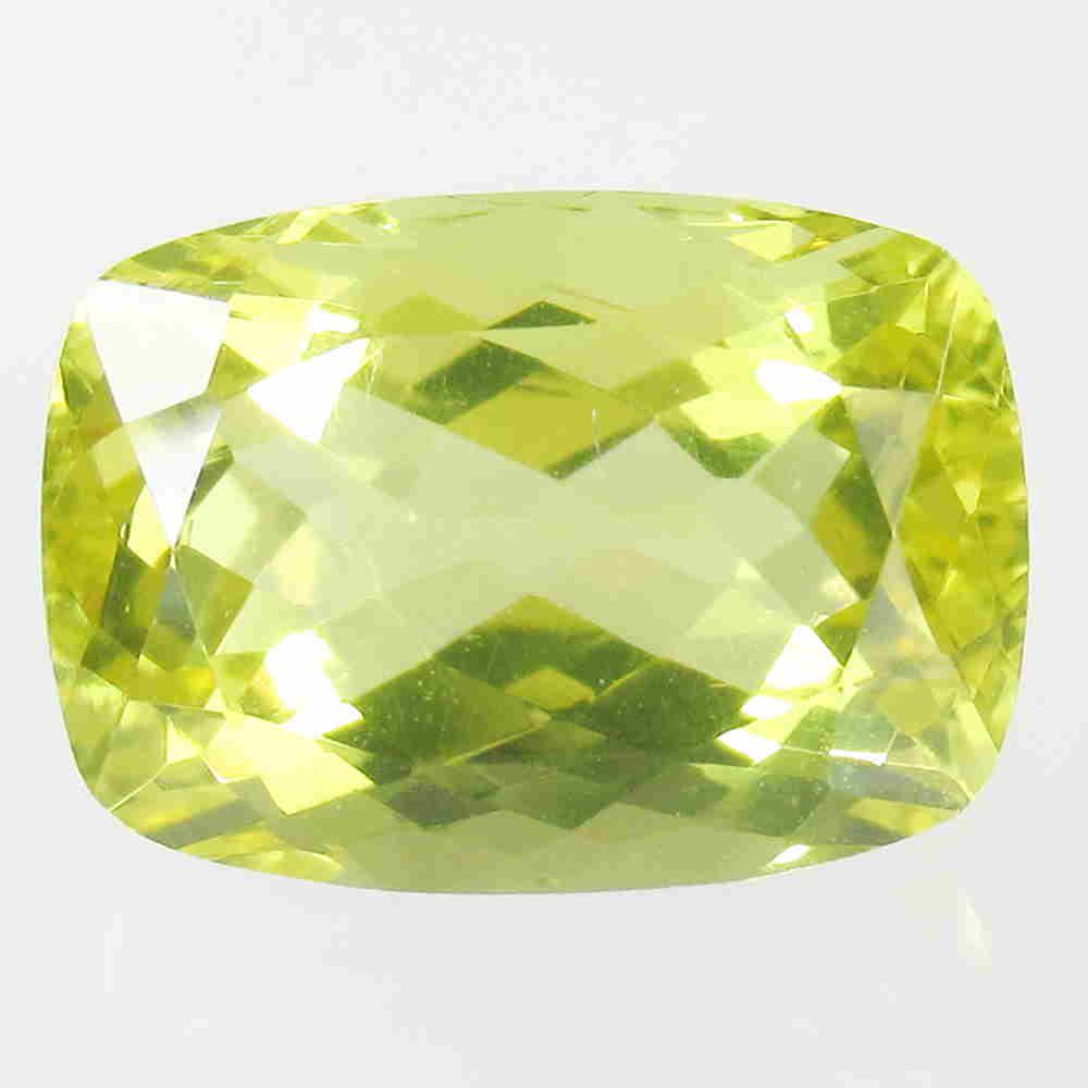 7.61 Cts Natural Lemon Quartz: No Reserve! Title: 7.61 Cts Natural Lemon Quartz Additional Information: Gemstone Gemstones: Quartz Carat Weights: 7.61 Size/Dimensions: 14.10 x 10.10 x 8.10 mm : Shape - Cushion Cut // Pieces - 1 // 