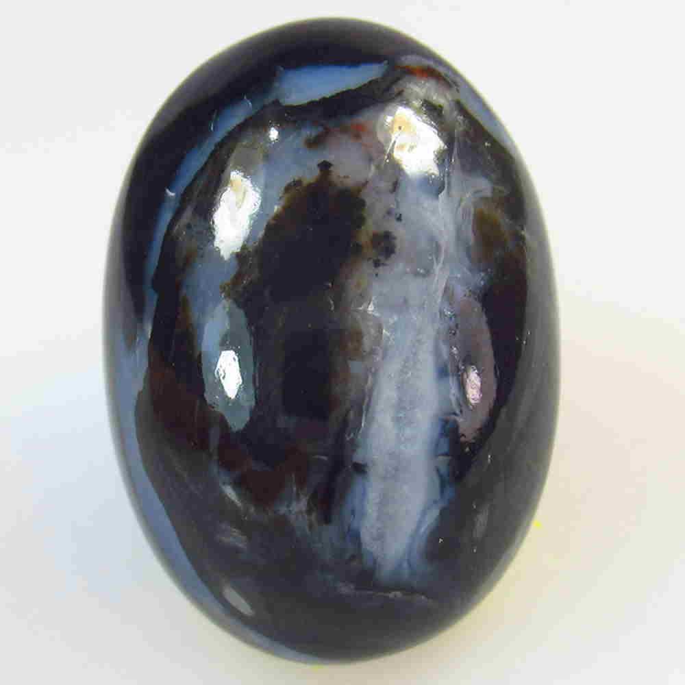 52.43 Cts Natural Black Dendrite Opal (1 of 2)