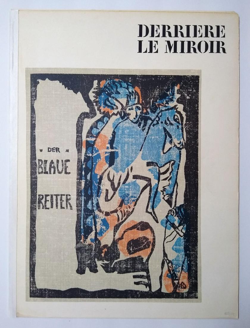 Der Blaue Reiter: Title: Der Blaue Reiter Artist: Date/Period: 1962 Dimension: 15" x 11" Material: Paper Provenance: DLM # 133-134, 1962 with lithograph by Henri Rousseau (after) “La Rue“ . Missing lithographs (aft