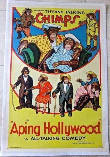 Hollywood C. 1930 LB 1 SH Tiffany Talking Chimps! Fun (1 of 1)