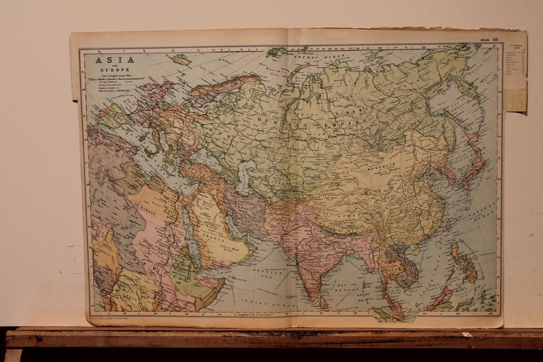 1892 Map of Euro-Asia (1 of 3)