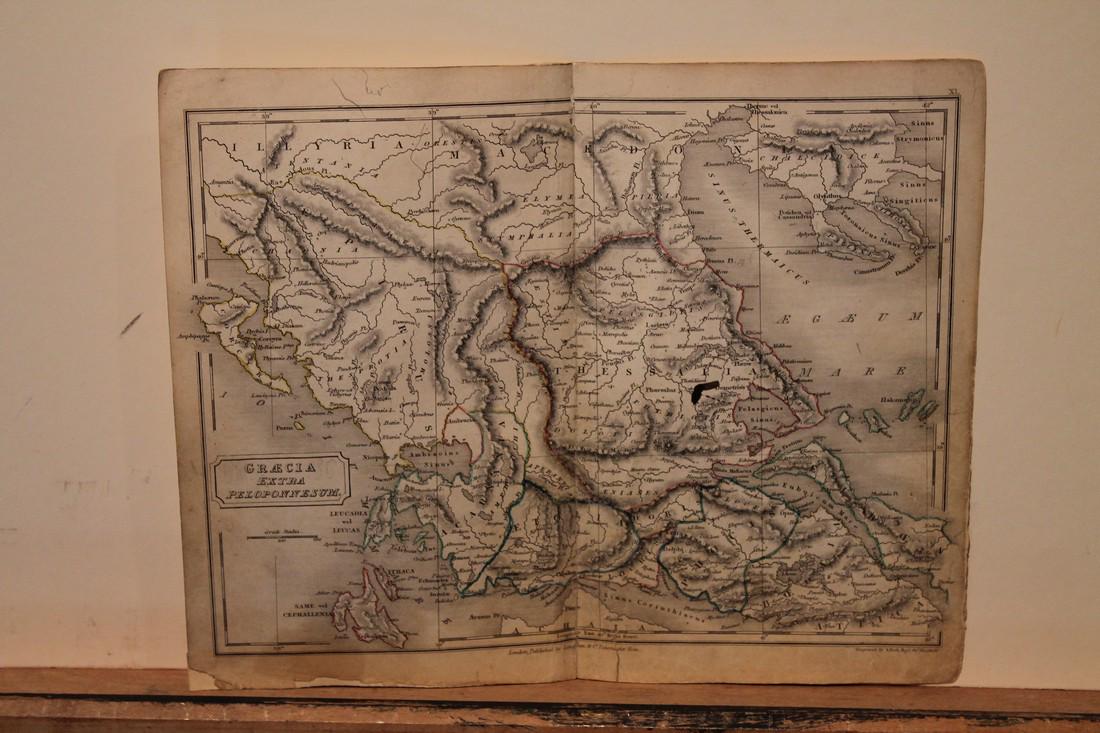 1828 Map of Ancient Greece (1 of 3)
