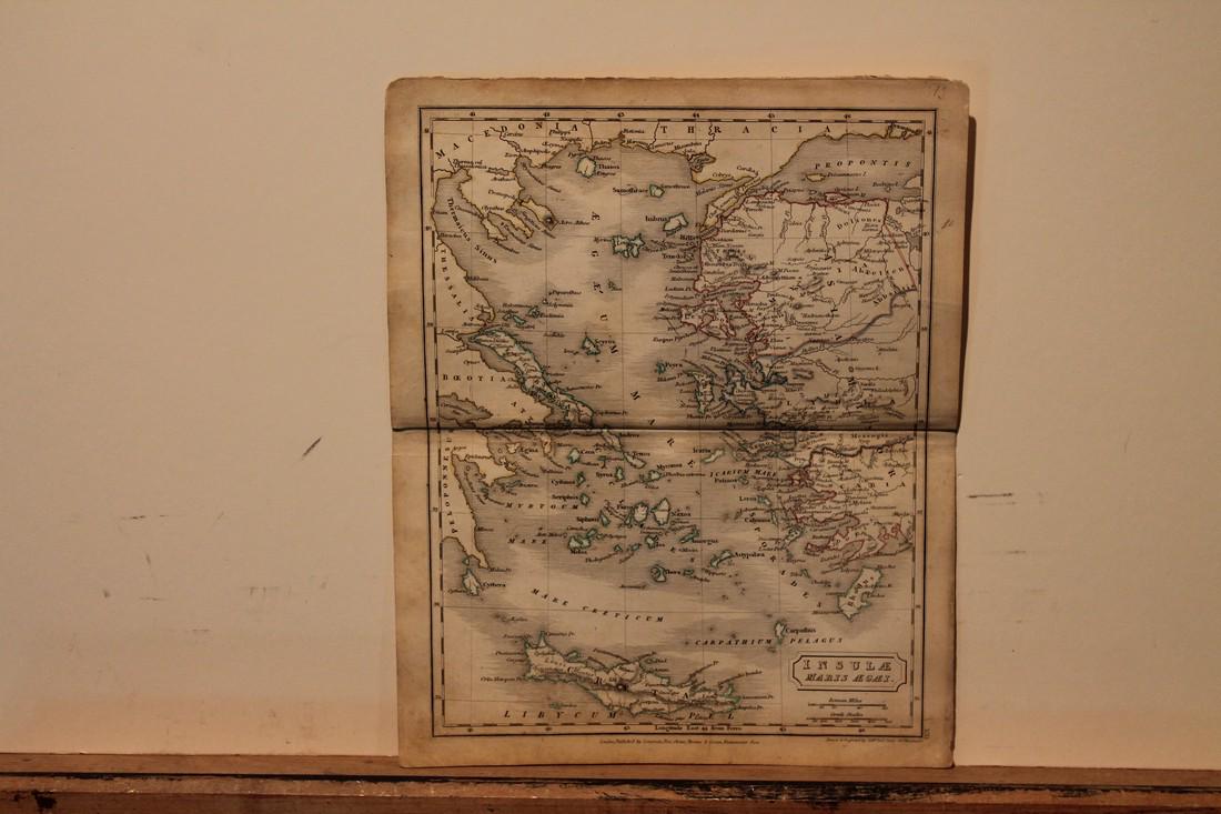 1828 Map of Ancient Greek Isles (1 of 3)