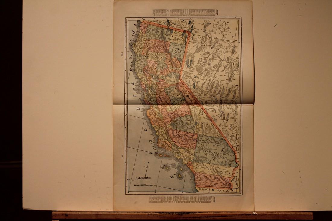 1888 Map of California (1 of 3)