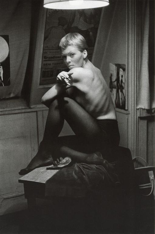 JEANLOUP SIEFF - Nico, Paris, 1956: Artist: Jeanloup Sieff Title: Nico, Paris, 1956 Medium: Photo Litho, 1996, Germany Size/Dimensions: 7.4x11.2" Additional Information: Heat Wax Mounted on 11x14" Conservation Board Artist Bio: Jeanloup