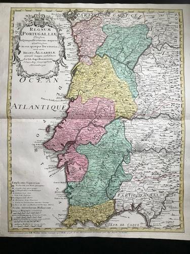 Portugal and Kingdom of Algarve. 1762. Homann Heirs (1 of 3)