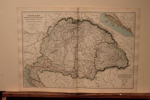 1882 Map of Hungary (1 of 3)