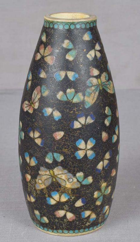19c ceramic tokkuri cloisonne TOTAI SAKE BOTTLE (1 of 6)