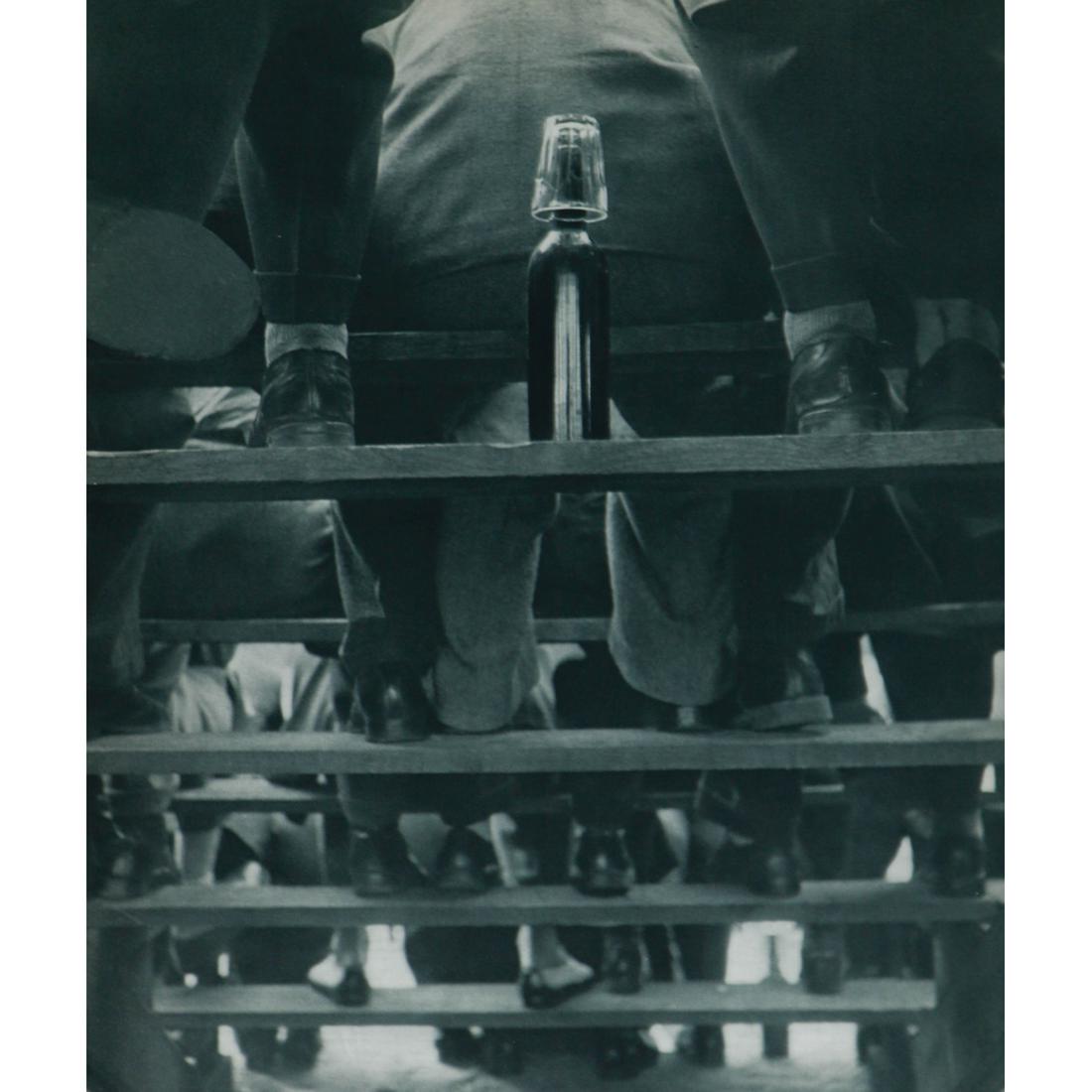 ROBERT DOISNEAU - Bowls Championship with Beaujolais: Artist: ROBERT DOISNEAU Print Title: Bowls Championship in Roanne with a Bottle of Beaujolais Medium: Sheet-fed Gravure Printing Date: 1950's Printed in France Image Size approx: 9.75 x 8.25 inches Ro