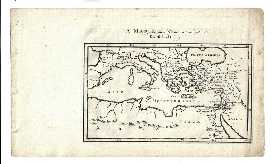 1747 Map of the Europe Mentioned by Eusebius (1 of 1)