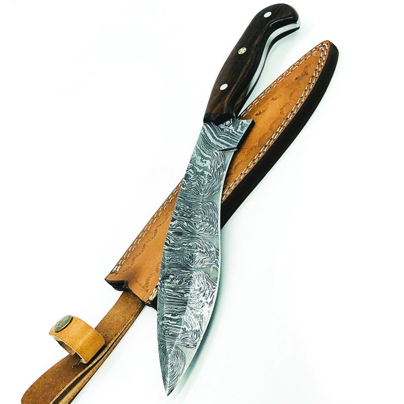 Handmade damascus steel knife full tang rose wood: Knife "Orangeburg" Damascus knives are very durable, look great and keep sharpness perfectly. Damascus steel has high quality contents to give it an excellent edge and sharp cutting ability. The blade