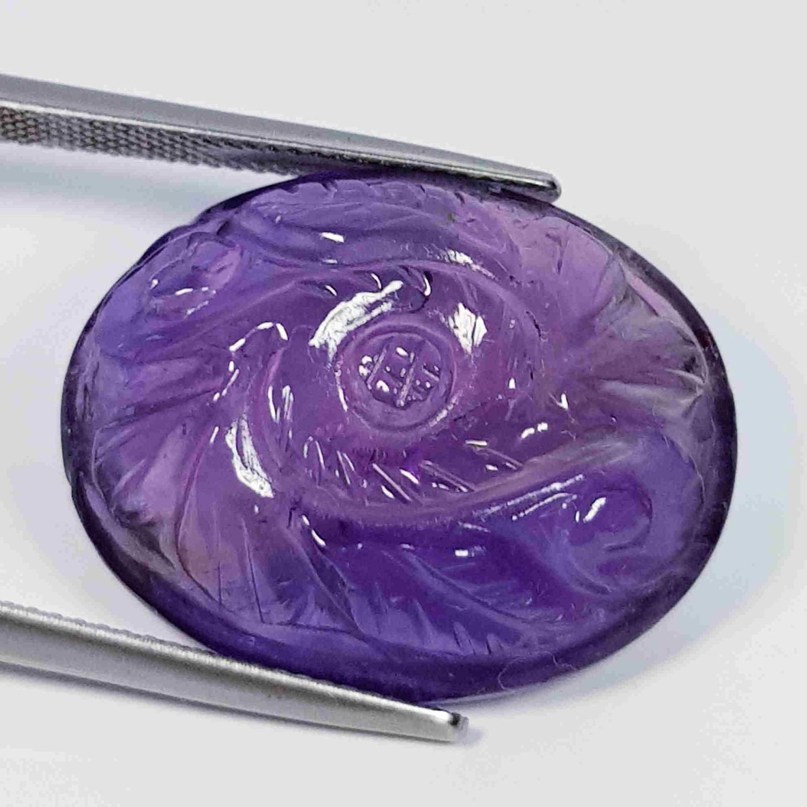 37.49 Ct Beautiful Flower Cabochon Natural Amethyst (1 of 5)