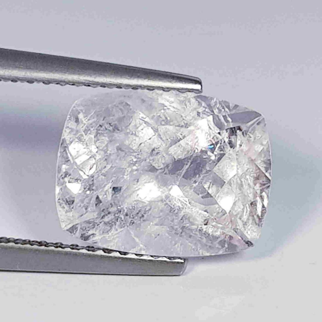 4.33 ct Natural Morganite Cushion Cut: No Reserve! Title: 4.33 ct Natural Morganite Cushion Cut Color/Clarity: SI Gemstones: Loosegemstone Carat Weights: 4.33 Size/Dimensions: 11.50 x 8.90 x 6.60 Additional Information: Cushion / Brazil Sh