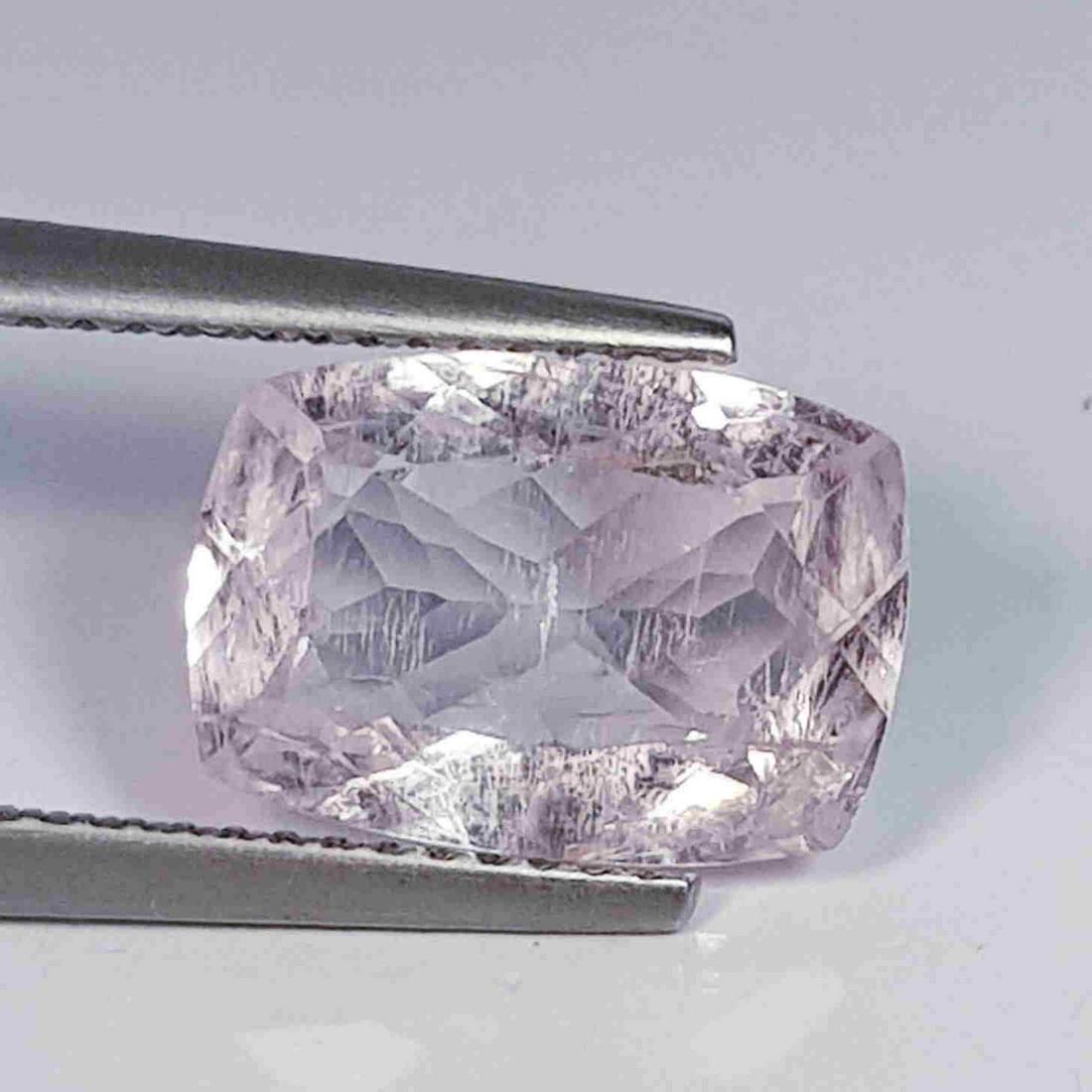 3.62 ct Natural Morganite Cushion Cut: No Reserve! Title: 3.62 ct Natural Morganite Cushion Cut Color/Clarity: SI Gemstones: Loosegemstone Carat Weights: 3.62 Size/Dimensions: 12.00 x 8.40 x 5.10 Additional Information: Cushion / Brazil Sh
