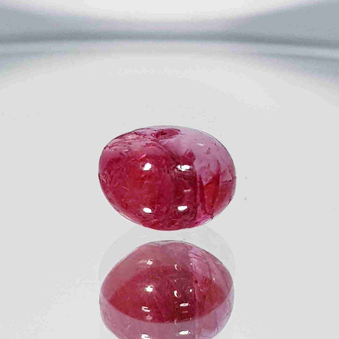 4.40 Ct Natural 8mm Ruby Bead Drilled (1 of 5)