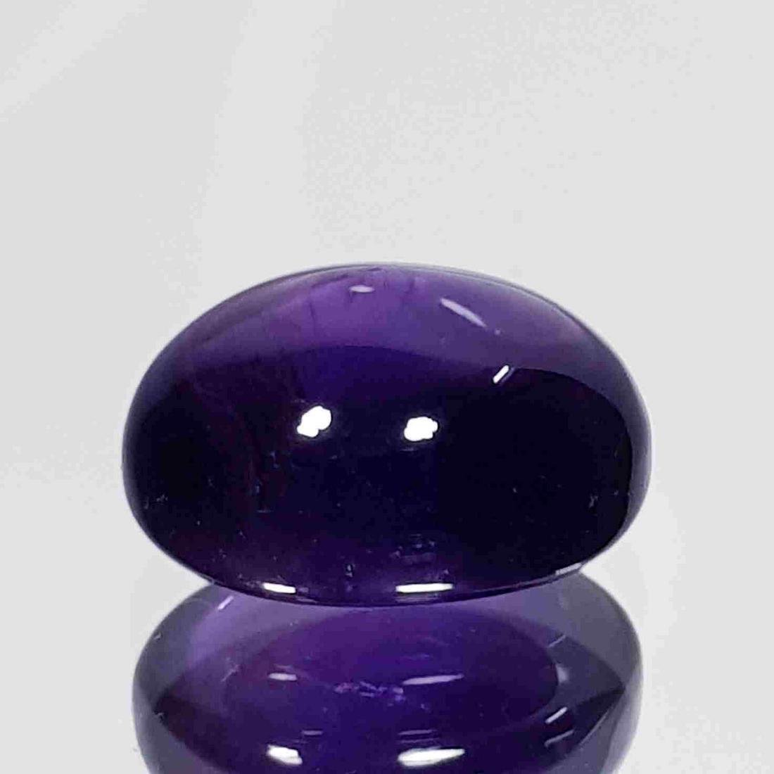 9.71 ct Natural Amethyst Oval Cabochon: No Reserve! Title: 9.71 ct Natural Amethyst Oval Cabochon Color/Clarity: VS Gemstones: Loosegemstone Carat Weights: 9.71 Size/Dimensions: 14.60 x 11.50 x 8.20 Additional Information: Oval / Brazil Shi
