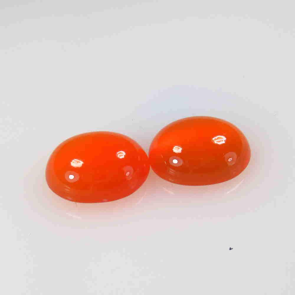 8.32 Ctw Natural Carnelian Oval Pair: No Reserve! Title: 8.32 Ctw Natural Carnelian Oval Pair Stone Clarity: Semi-Transparent Gemstone: Carnelian Carat Weight: 8.32 Size/Dimensions: 12.00 x 9.90 x 5.00 mm / 2 Pc's Additional Information: 