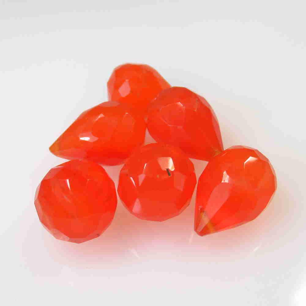 38.00 Ctw Natural 6 Carnelian Drilled Pear Drop Beads: No Reserve! Title: 38.00 Ctw Natural 6 Carnelian Drilled Pear Drop Beads Stone Clarity: Semi-Transparent Gemstone: Carnelian Beads Carat Weight: 38 Size/Dimensions: 12.3x9.0 - 14.3x8.8 mm / 6 Pc's Add