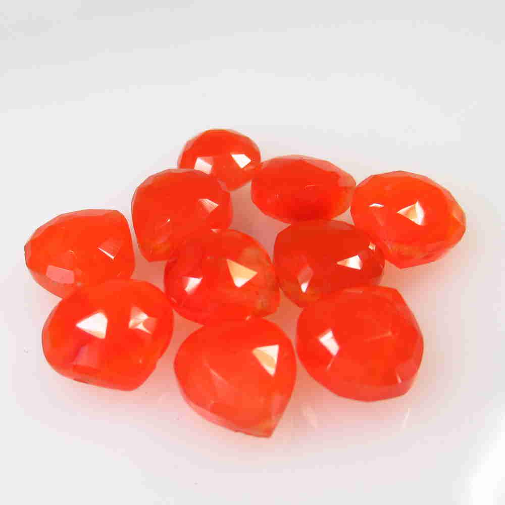 35.90 Ctw Natural 10 Carnelian Drilled Pear Beads: No Reserve! Title: 35.90 Ctw Natural 10 Carnelian Drilled Pear Beads Stone Clarity: Semi-Transparent Gemstone: Carnelian Beads Carat Weight: 35.90 Size/Dimensions: 9.0x9.4 - 10.6x9.6 mm / 10 Pc's Addi