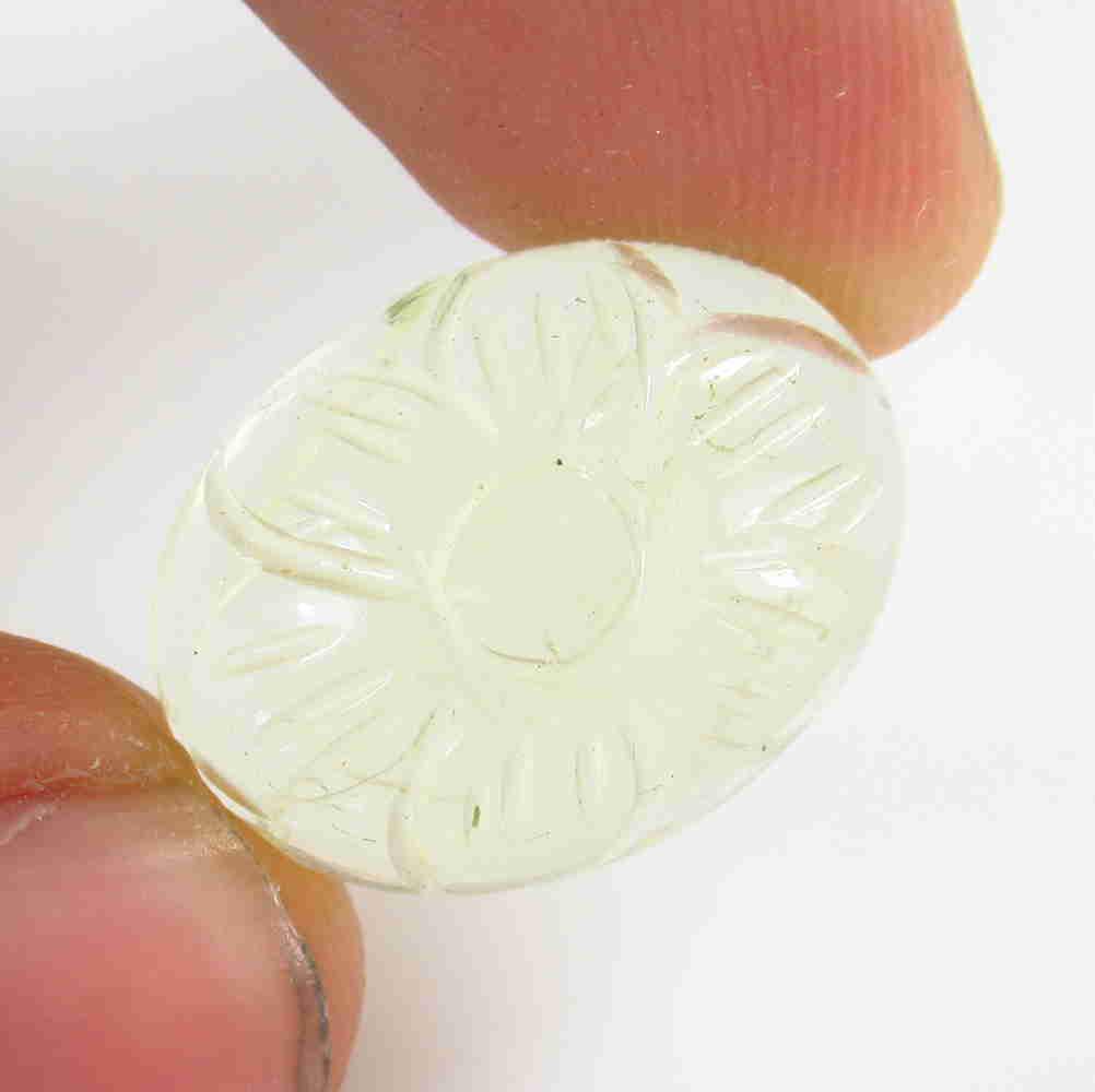 14.97 Ctw Natural Lemon Quartz Carving: No Reserve! Title: 14.97 Ctw Natural Lemon Quartz Carving Stone Clarity: Transparent Gemstone: Lemon Quartz Carat Weight: 14.97 Size/Dimensions: 10.40 x 15.50 x 6.70 mm Additional Information: Good Lu