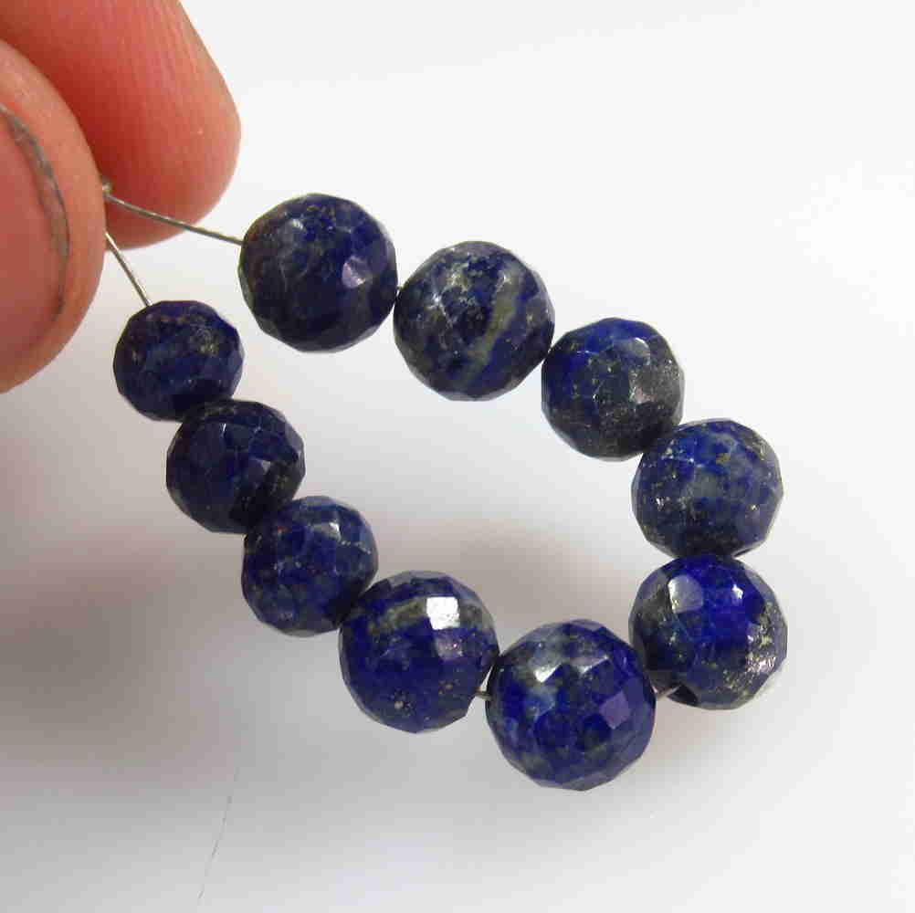 21.10 Ct Natural 10 Lapis Lazuli Drilled Round Ball (1 of 2)