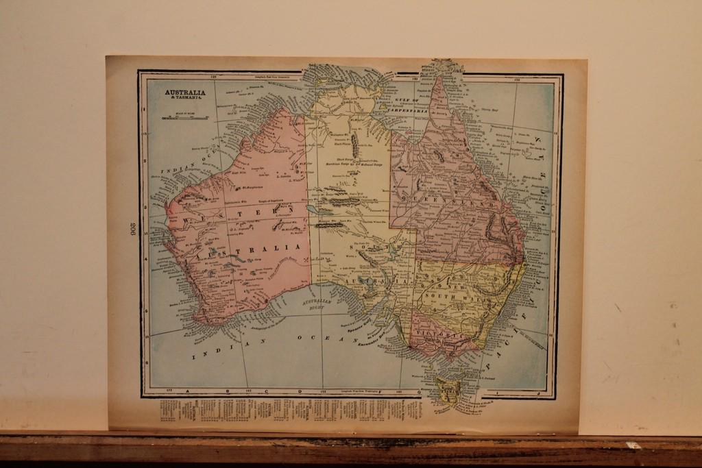 1889 Map of Australia (1 of 3)