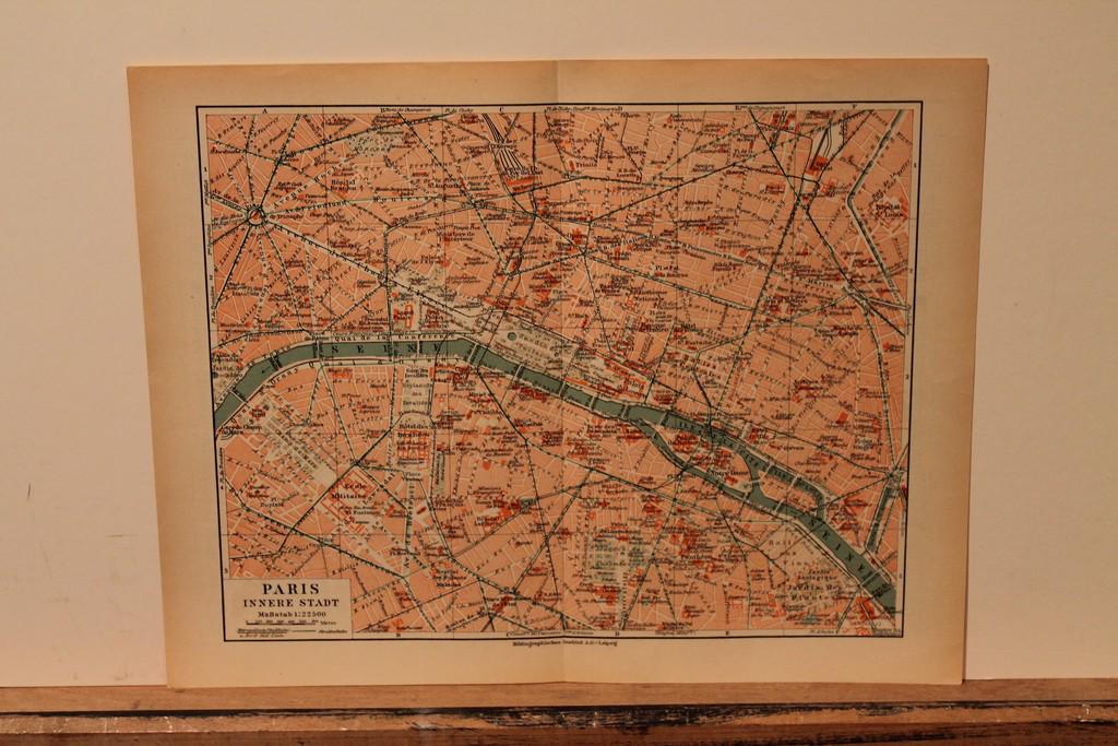 1929 Map of Paris (1 of 3)