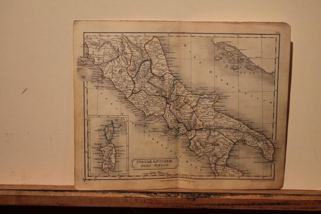 1828 Map of Ancient Rome and Naples (1 of 3)